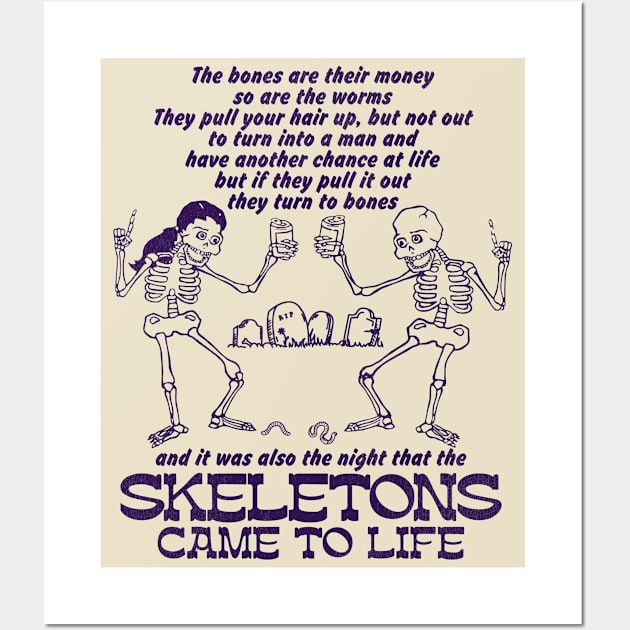 The Night That The Skeletons Came To Life Wall Art by darklordpug